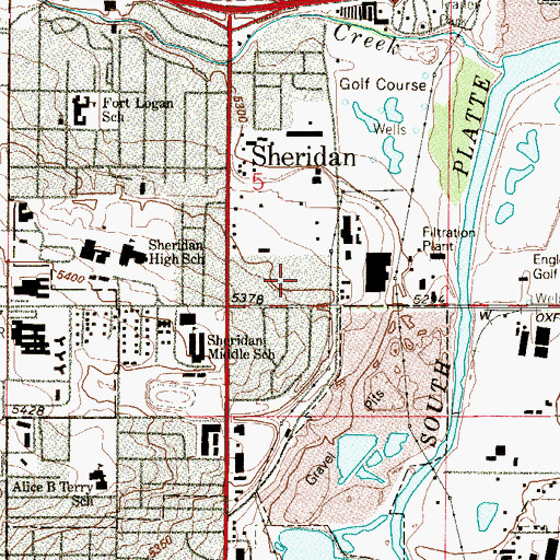 Topographic Map of The Younger Generation Players, CO