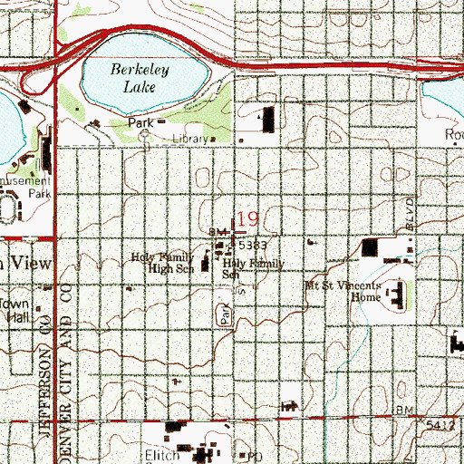 Topographic Map of The Oriental Theater, CO