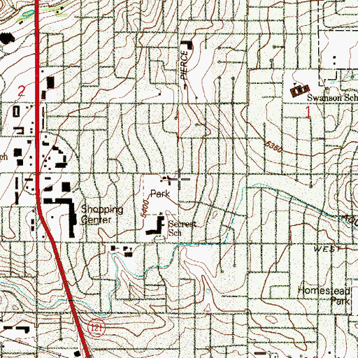Topographic Map of Saint Andrew Evangelical Lutheran Church, CO