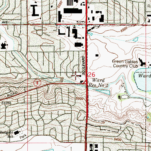 Topographic Map of Faith Ministries Church International, CO