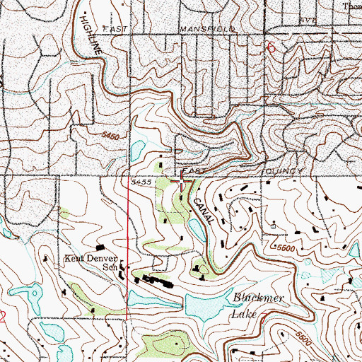 Topographic Map of Hopkins Farm, CO