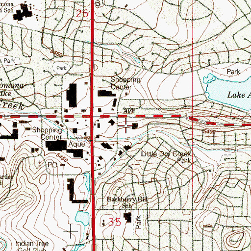 Topographic Map of Spirit of Christ Catholic Community, CO