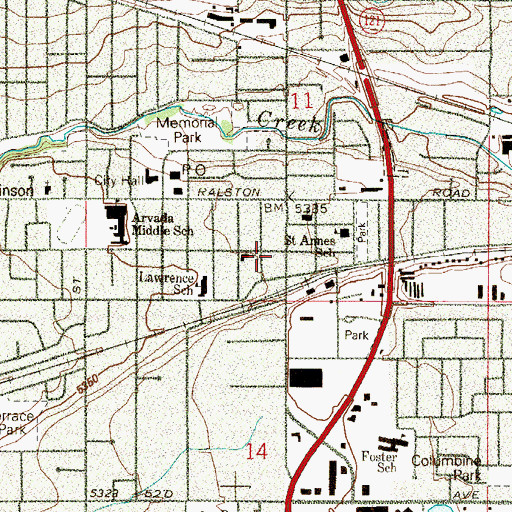 Topographic Map of The Way, the Truth, and the Life Tabernacle, CO
