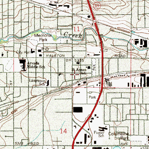Topographic Map of The Rising Church, CO