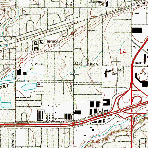 Topographic Map of Bethel Missionary Baptist Church, CO