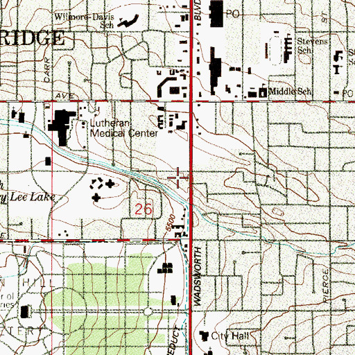 Topographic Map of Baptist Temple, CO