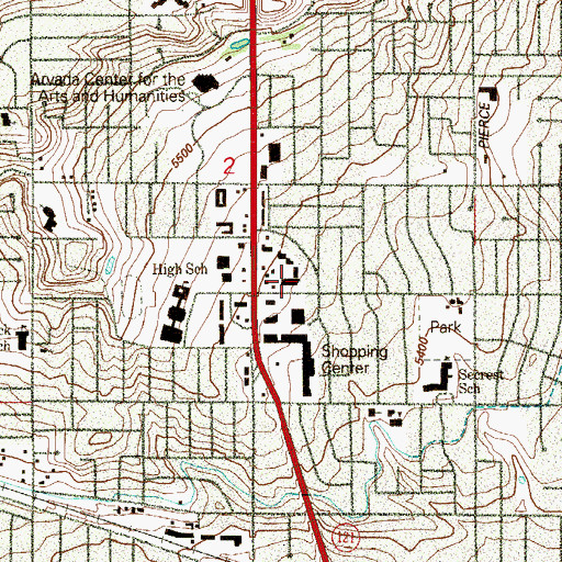 Topographic Map of Word Church, CO