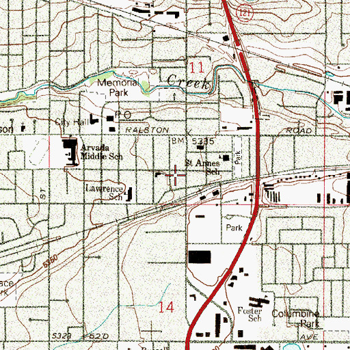 Topographic Map of Festival Playhouse, CO