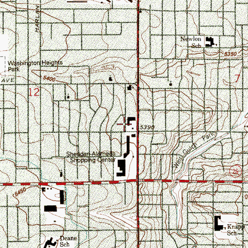 Topographic Map of Attitudes Gift Shop Contract Postal Unit, CO