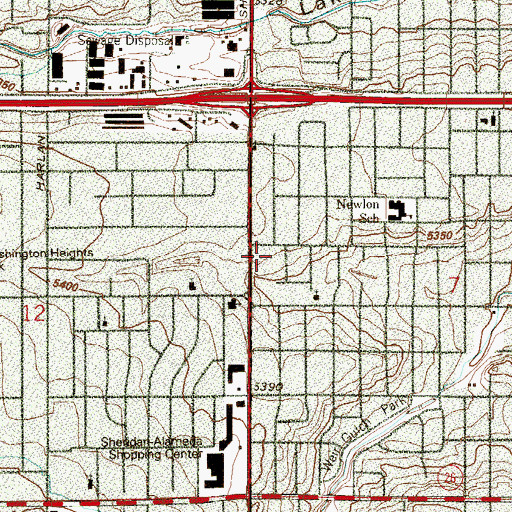 Topographic Map of Colorado Talking Book Library, CO