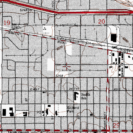 Topographic Map of Church of Pentecost, CO