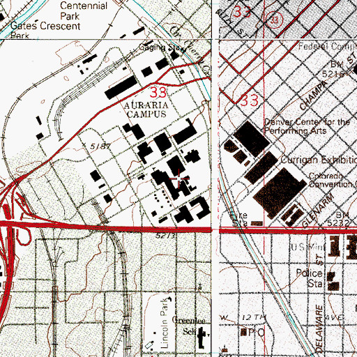 Topographic Map of Saints Cyril and Methodius Russian Byzantine Catholic Community, CO