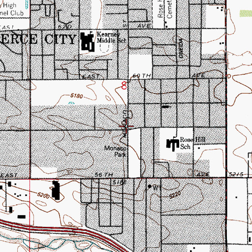 Topographic Map of Light of Life Church of God in Christ, CO