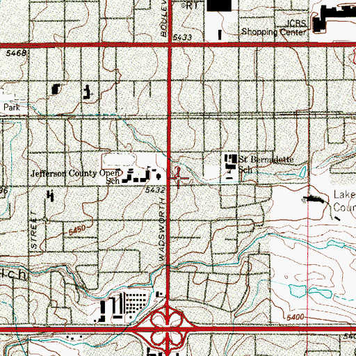 Topographic Map of Prevention Information Center Library, CO