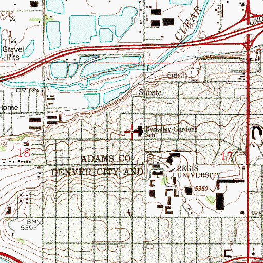 Topographic Map of Ricardo Flores Magon Academy, CO
