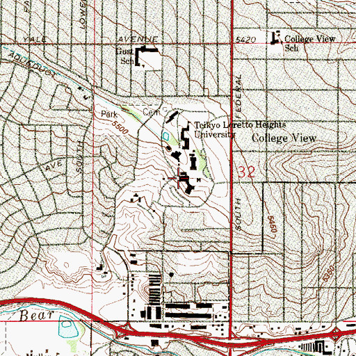 Topographic Map of Summit Academy, CO