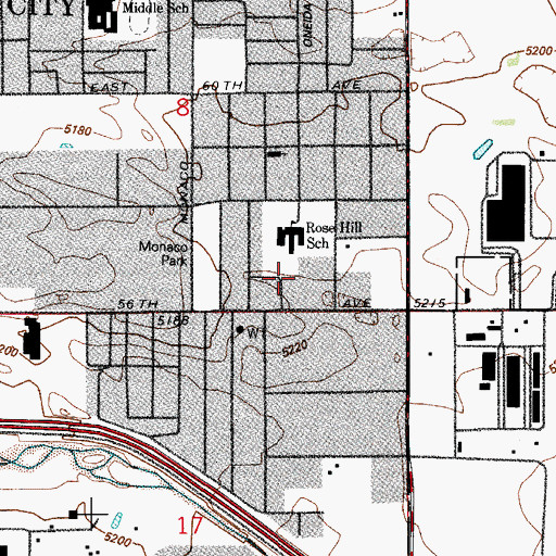 Topographic Map of STARS Early Learning Center, CO
