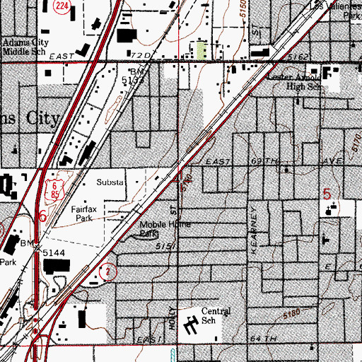 Topographic Map of Community Leadership Academy, CO