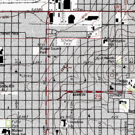 Topographic Map of Hope Center, CO