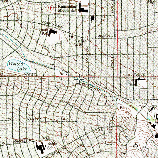 Topographic Map of The Light of Christ Anglican Church, CO
