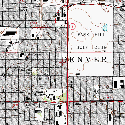 Topographic Map of Bethsaida Temple Christian Center, CO