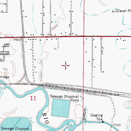 Topographic Map of Cavalry Bible Chapel, CO