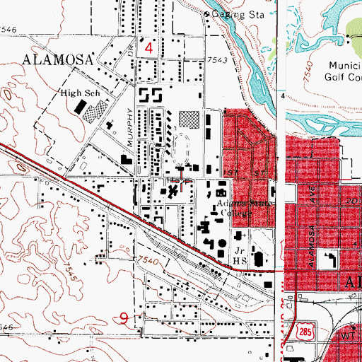 Topographic Map of Institute of Religion, CO