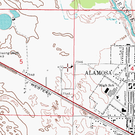 Topographic Map of Seventh Day Adventist Church, CO