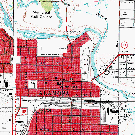 Topographic Map of Showalter - Butler Chapel, CO