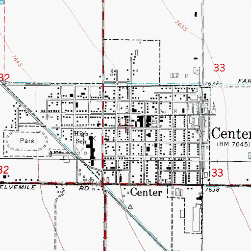 Topographic Map of Saint Francis Jerome Catholic Church, CO