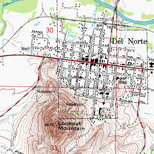 Topographic Map of New Life Fellowship, CO