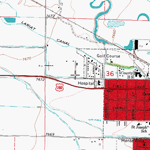 Topographic Map of Church of Jesus Christ of Latter - day Saints, CO