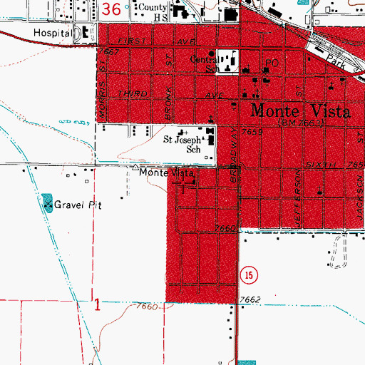 Topographic Map of Lariat Community Baptist Church, CO