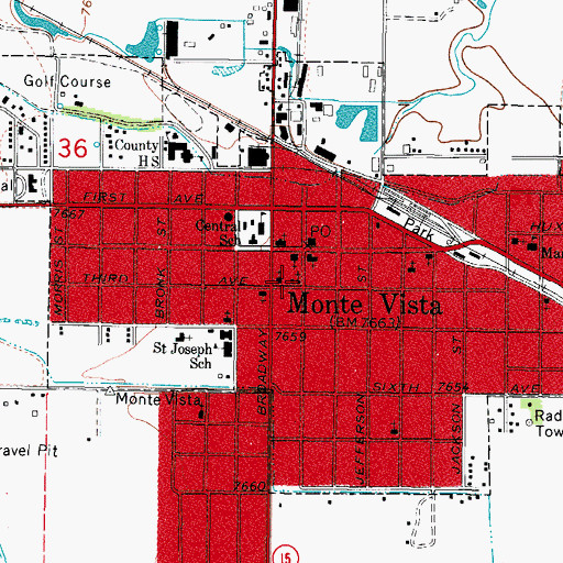 Topographic Map of Saint Stephen the Martyr Episcopal Church, CO