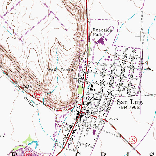 Topographic Map of Church of Jesus Christ of Latter - day Saints, CO