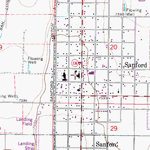 Topographic Map of Church of Jesus Christ of Latter - day Saints, CO