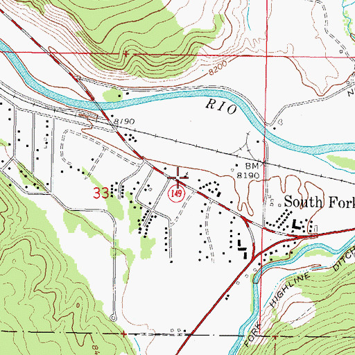 Topographic Map of Emmanuel Christian Academy, CO
