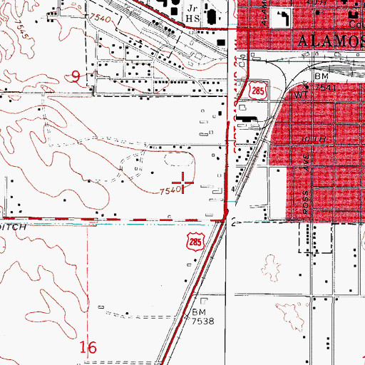 Topographic Map of Real Life on the Rock Church, CO