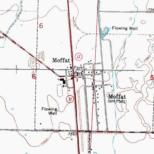 Topographic Map of Free Spirit Christian Church, CO