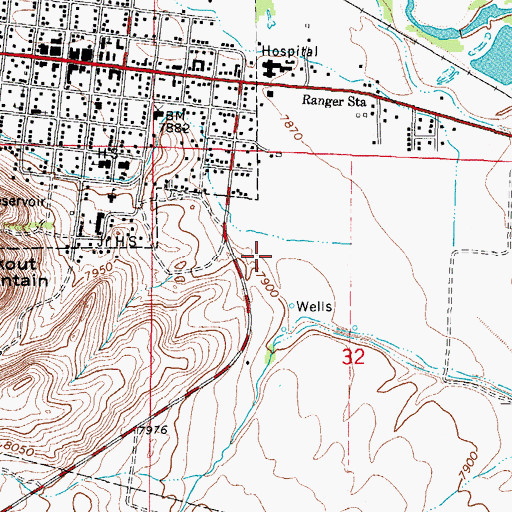 Topographic Map of Church of Jesus Christ of Latter - day Saints, CO
