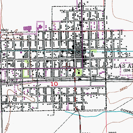 Topographic Map of Saint Marys Catholic Church, CO
