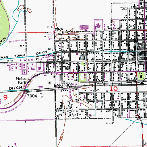 Topographic Map of Saint Paul Lutheran Church, CO