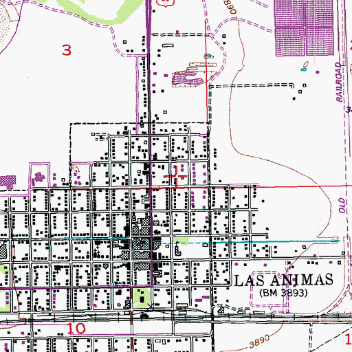 Topographic Map of Church of Christ, CO
