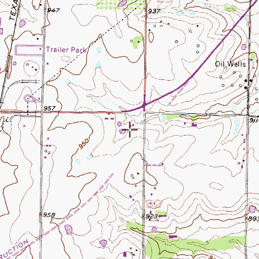 Topographic Map of Miami Emergency Medical Services Station 1, KS