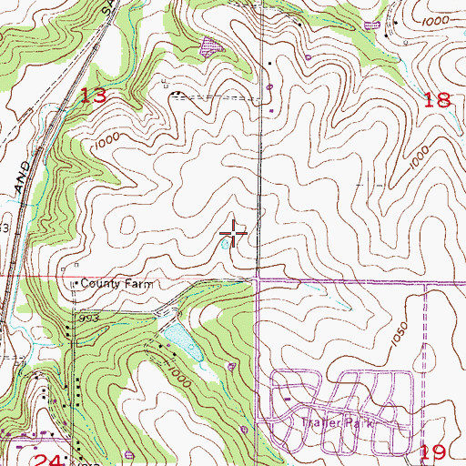 Topographic Map of Johnson County Medical Action Headquarters Ambulance Service, KS