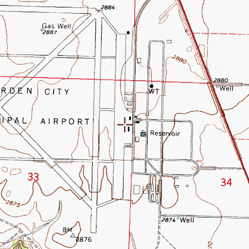 Topographic Map of EagleMed Air Ambulance, KS