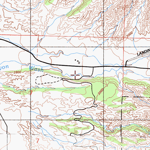 Topographic Map of Ballinger Canyon, CA