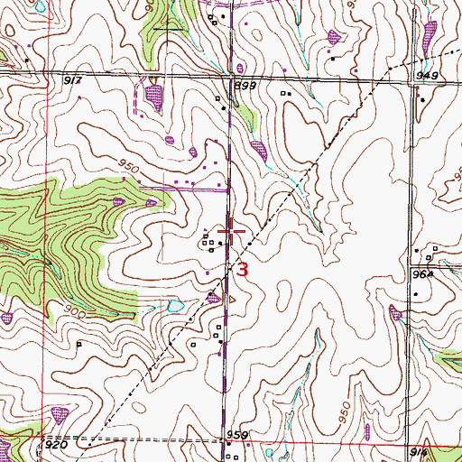 Topographic Map of Johnson County Medical Action Station 191, KS