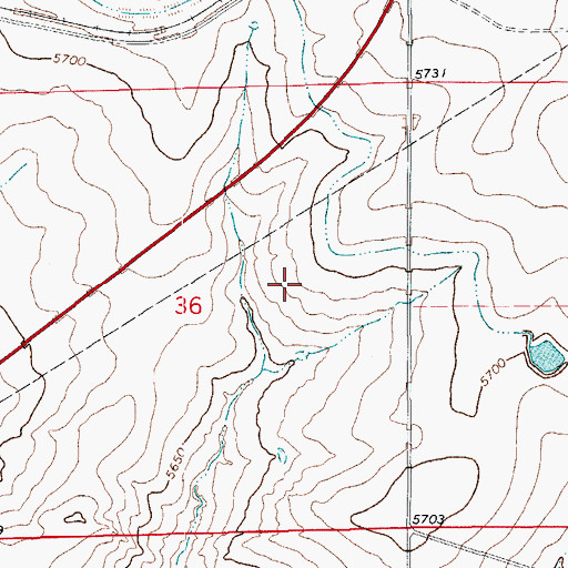 Topographic Map of Trinidad Correctional Facility, CO
