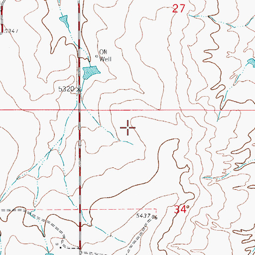 Topographic Map of Federal Correctional Institution Florence, CO